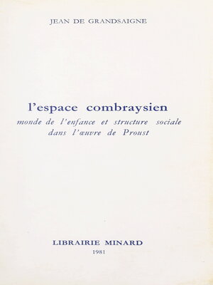 cover image of L'espace combraysien